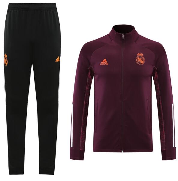 Real Madrid Red Training Kits Hoodie Jacket with Pants 2020/21